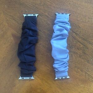 Set of Two Scrunchie Apple Watch Bands